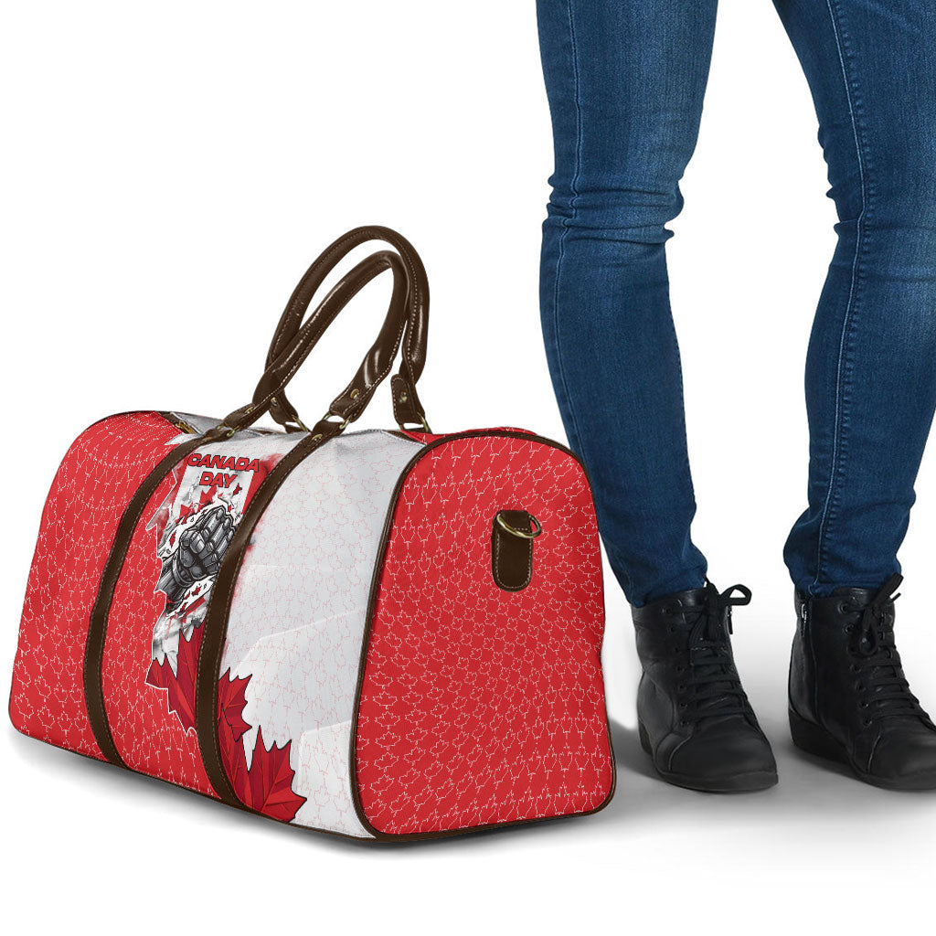 Canada Day Travel Bag Patriotic Maple Leaf - Robotic Fist