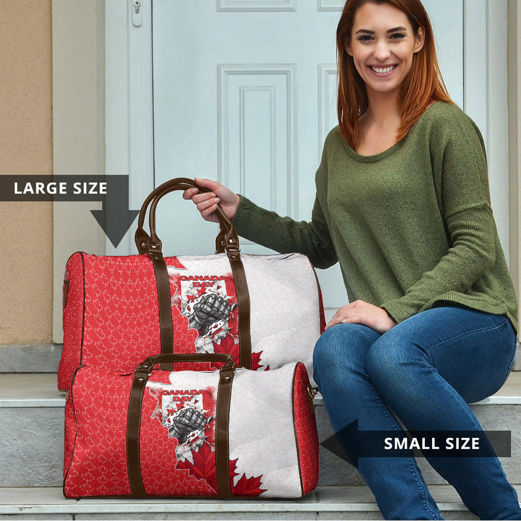 Canada Day Travel Bag Patriotic Maple Leaf - Robotic Fist
