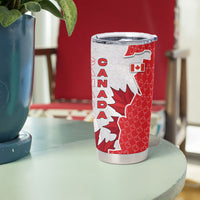 Canada Day Tumbler Cup Patriotic Maple Leaf - Robotic Fist