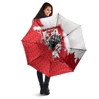 Canada Day Umbrella Patriotic Maple Leaf - Robotic Fist