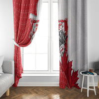 Canada Day Window Curtain Patriotic Maple Leaf - Robotic Fist