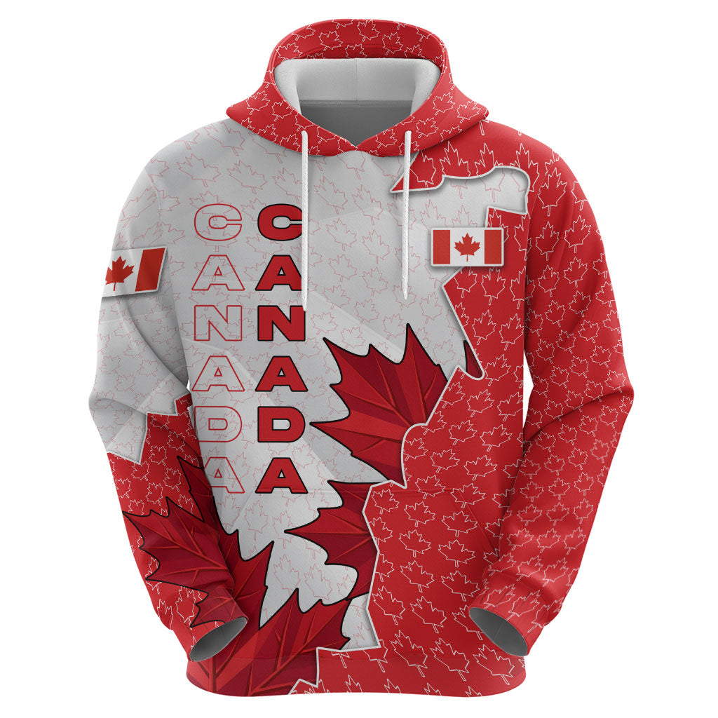 Canada Day Zip Hoodie Patriotic Maple Leaf - Robotic Fist