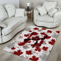 Canada Day Area Rug Constitutional Autonomy 1982 Vintage - Broken Chains Freedom