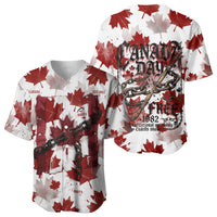 Canada Day Baseball Jersey Constitutional Autonomy 1982 Vintage - Broken Chains Freedom