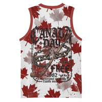 Canada Day Basketball Jersey Constitutional Autonomy 1982 Vintage - Broken Chains Freedom