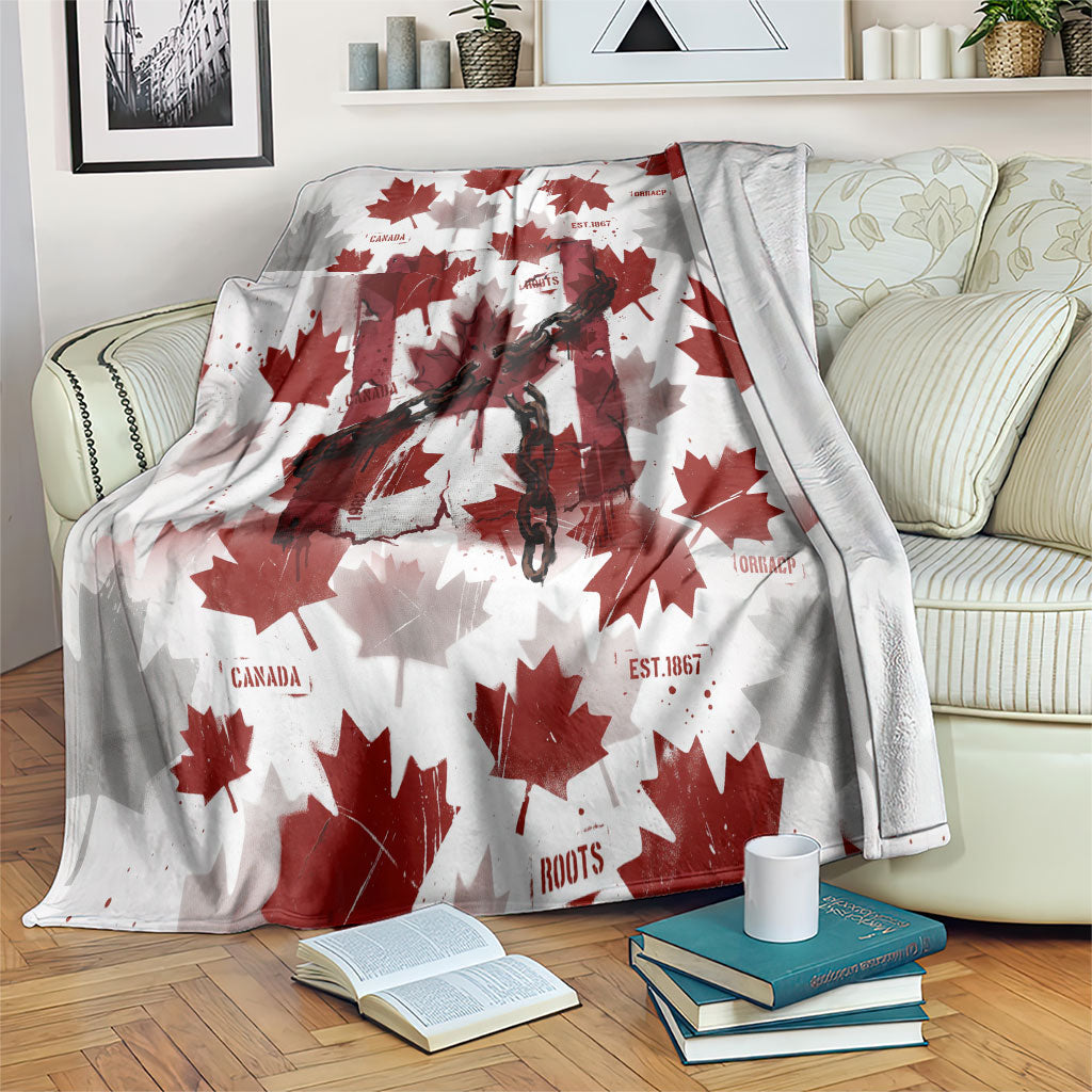Canada Day Blanket Constitutional Autonomy 1982 Vintage - Broken Chains Freedom