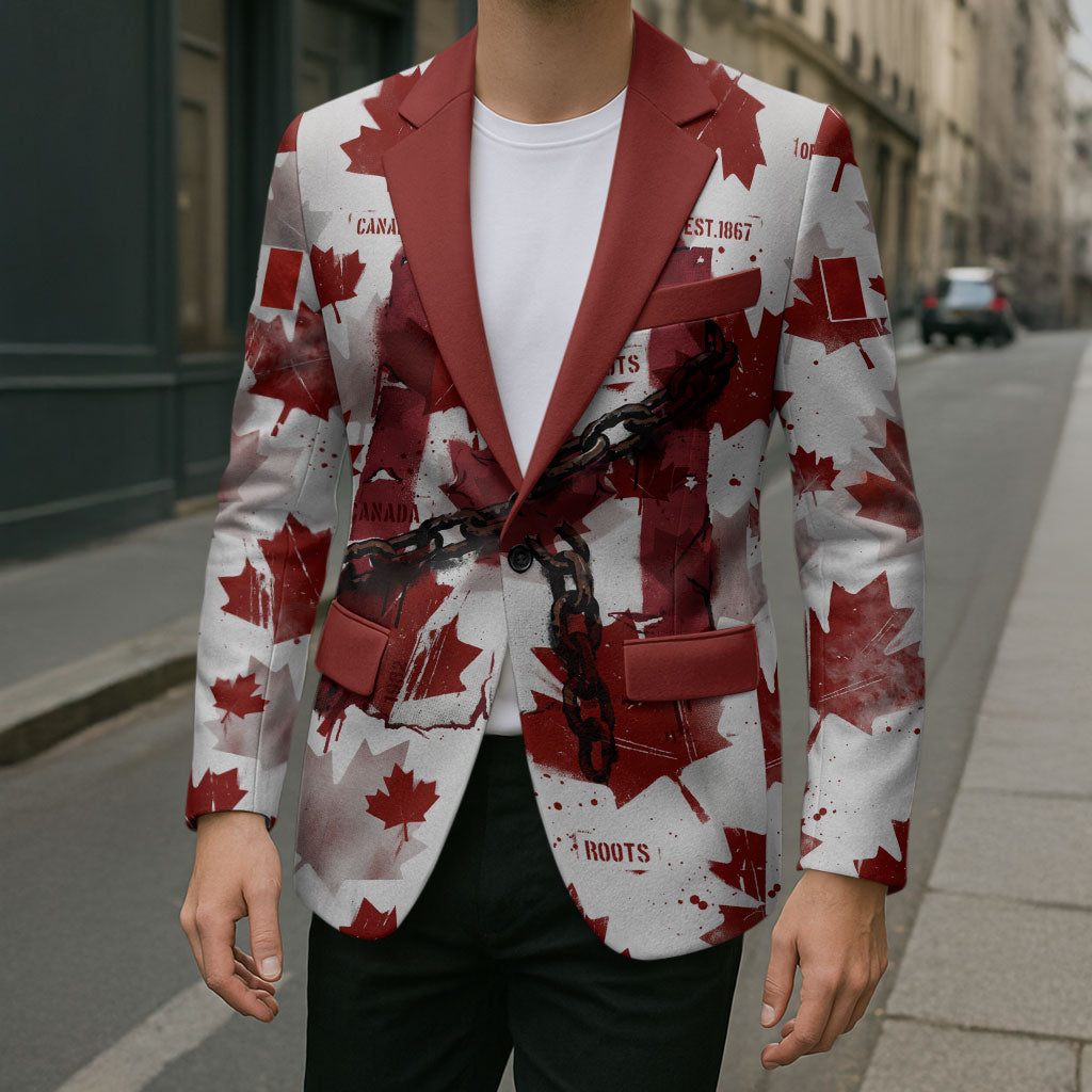 Canada Day Blazer Constitutional Autonomy 1982 Vintage - Broken Chains Freedom