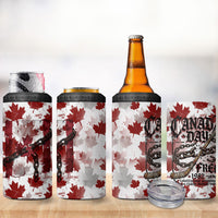 Canada Day 4 in 1 Can Cooler Tumbler Constitutional Autonomy 1982 Vintage - Broken Chains Freedom