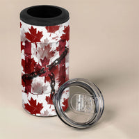 Canada Day 4 in 1 Can Cooler Tumbler Constitutional Autonomy 1982 Vintage - Broken Chains Freedom