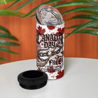 Canada Day 4 in 1 Can Cooler Tumbler Constitutional Autonomy 1982 Vintage - Broken Chains Freedom