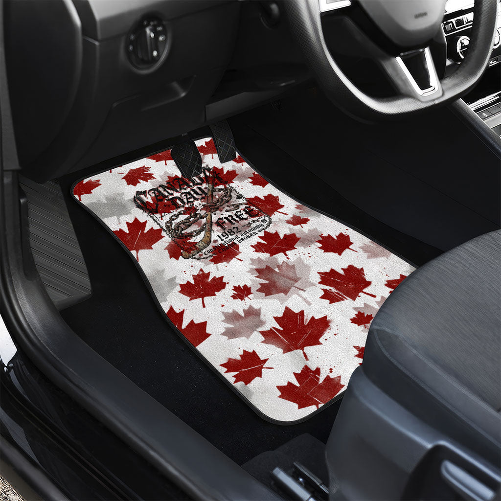 Canada Day Car Mats Constitutional Autonomy 1982 Vintage - Broken Chains Freedom