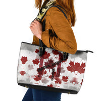 Canada Day Leather Tote Bag Constitutional Autonomy 1982 Vintage - Broken Chains Freedom