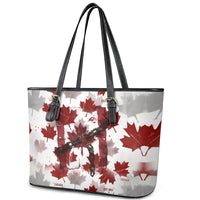 Canada Day Leather Tote Bag Constitutional Autonomy 1982 Vintage - Broken Chains Freedom