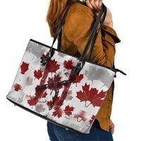 Canada Day Leather Tote Bag Constitutional Autonomy 1982 Vintage - Broken Chains Freedom