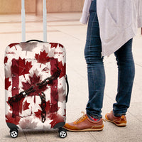 Canada Day Luggage Cover Constitutional Autonomy 1982 Vintage - Broken Chains Freedom