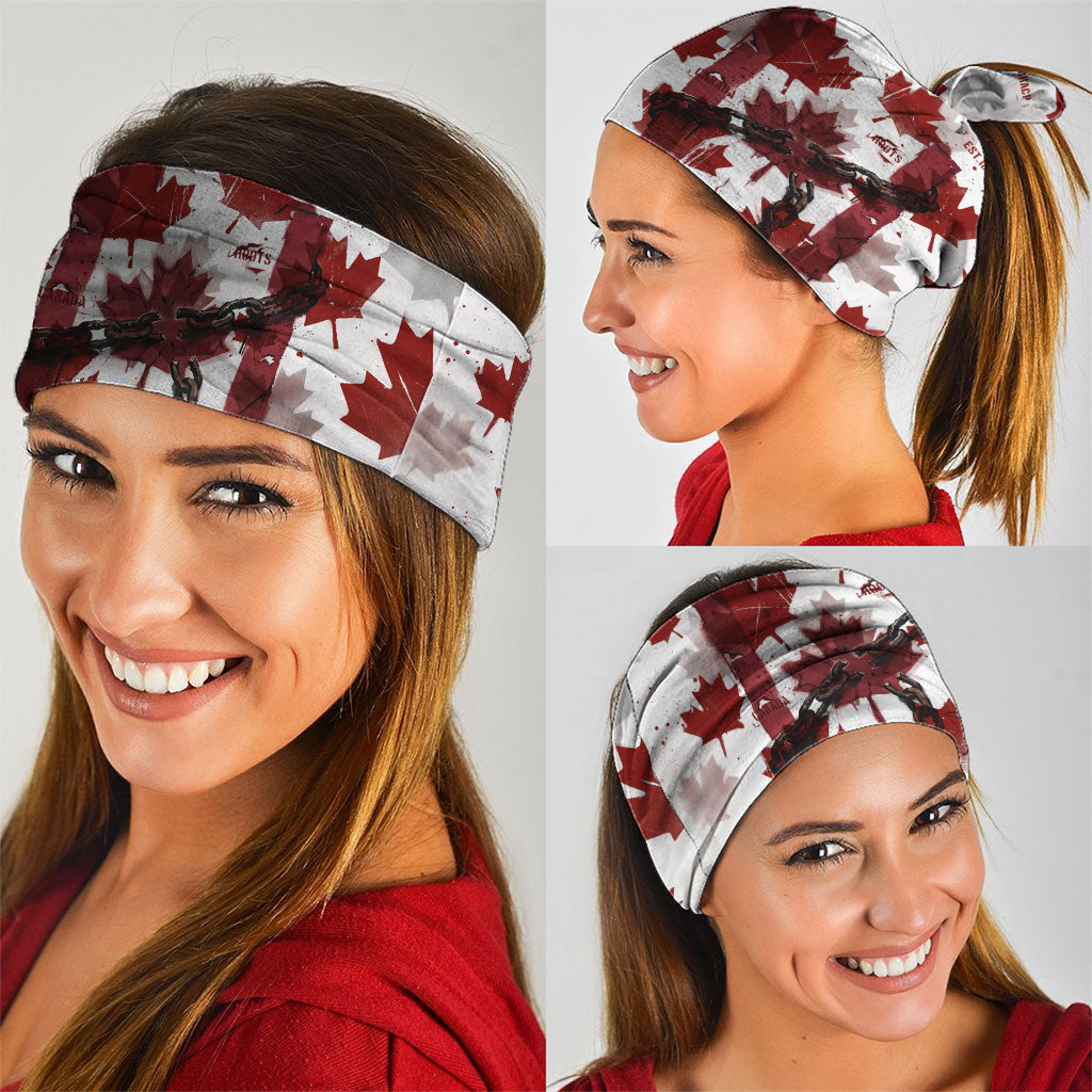Canada Day Neck Gaiter Constitutional Autonomy 1982 Vintage - Broken Chains Freedom