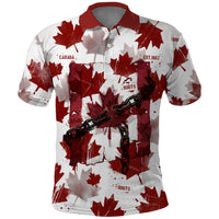 Canada Day Polo Shirt Constitutional Autonomy 1982 Vintage - Broken Chains Freedom