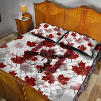 Canada Day Quilt Bed Set Constitutional Autonomy 1982 Vintage - Broken Chains Freedom