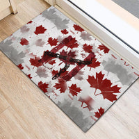 Canada Day Rubber Doormat Constitutional Autonomy 1982 Vintage - Broken Chains Freedom