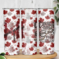 Canada Day Skinny Tumbler Constitutional Autonomy 1982 Vintage - Broken Chains Freedom