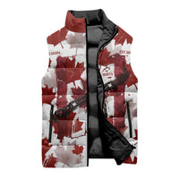 Canada Day Sleeveless Puffer Jacket Constitutional Autonomy 1982 Vintage - Broken Chains Freedom