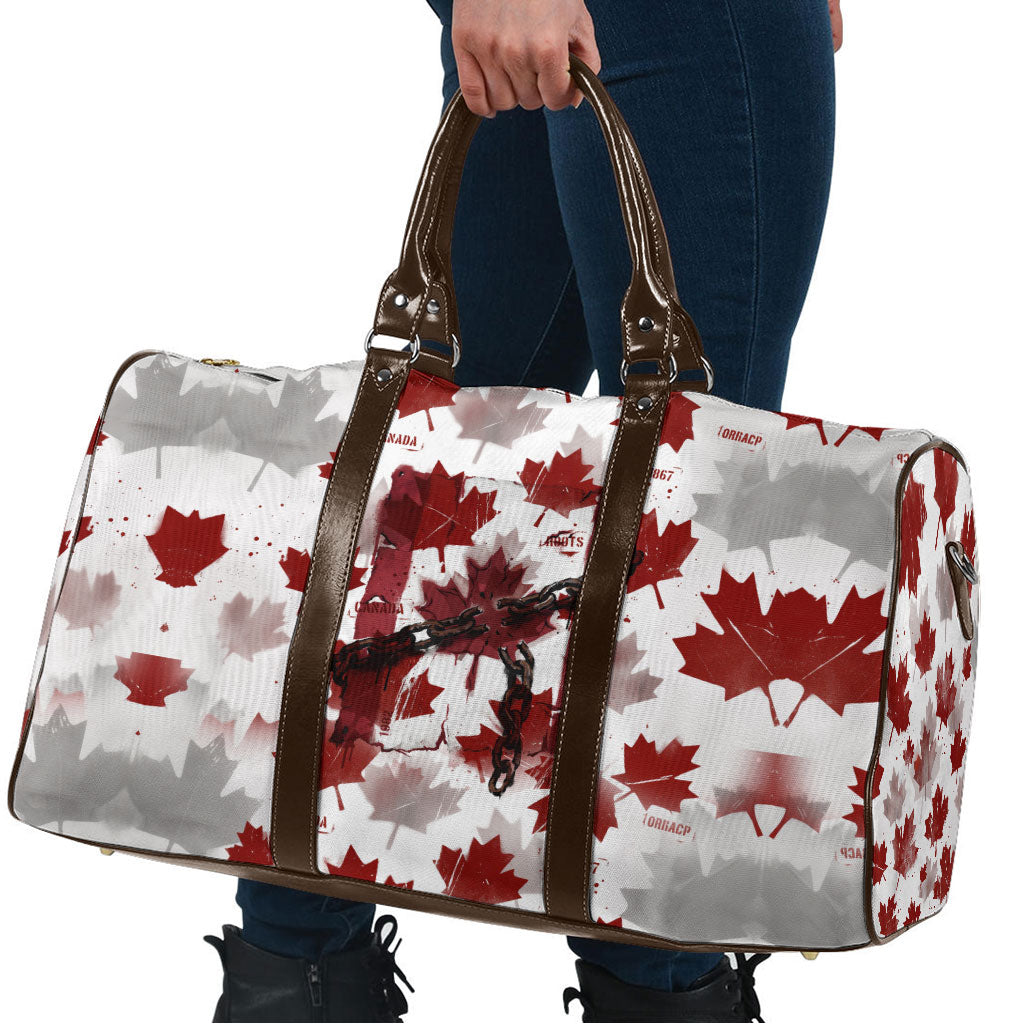Canada Day Travel Bag Constitutional Autonomy 1982 Vintage - Broken Chains Freedom
