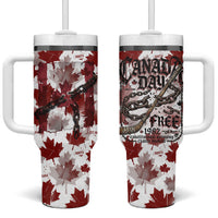Canada Day Tumbler With Handle Constitutional Autonomy 1982 Vintage - Broken Chains Freedom