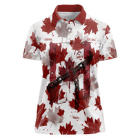 Canada Day Women Polo Shirt Constitutional Autonomy 1982 Vintage - Broken Chains Freedom