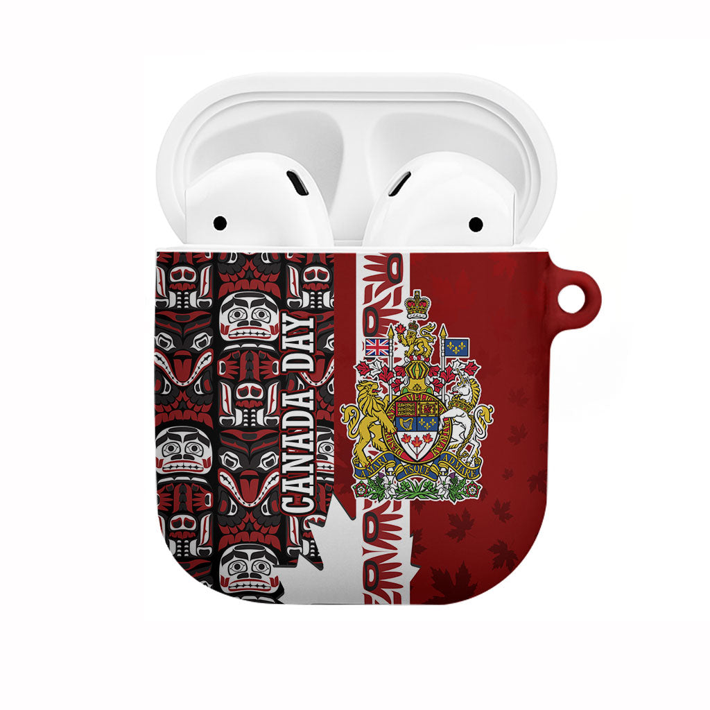 Canada Day Indigenous First Nations AirPods Case Tribal Haida Totem Art One Nation