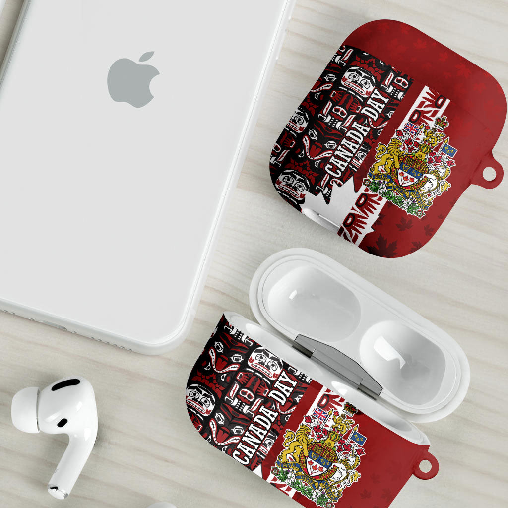 Canada Day Indigenous First Nations AirPods Case Tribal Haida Totem Art One Nation