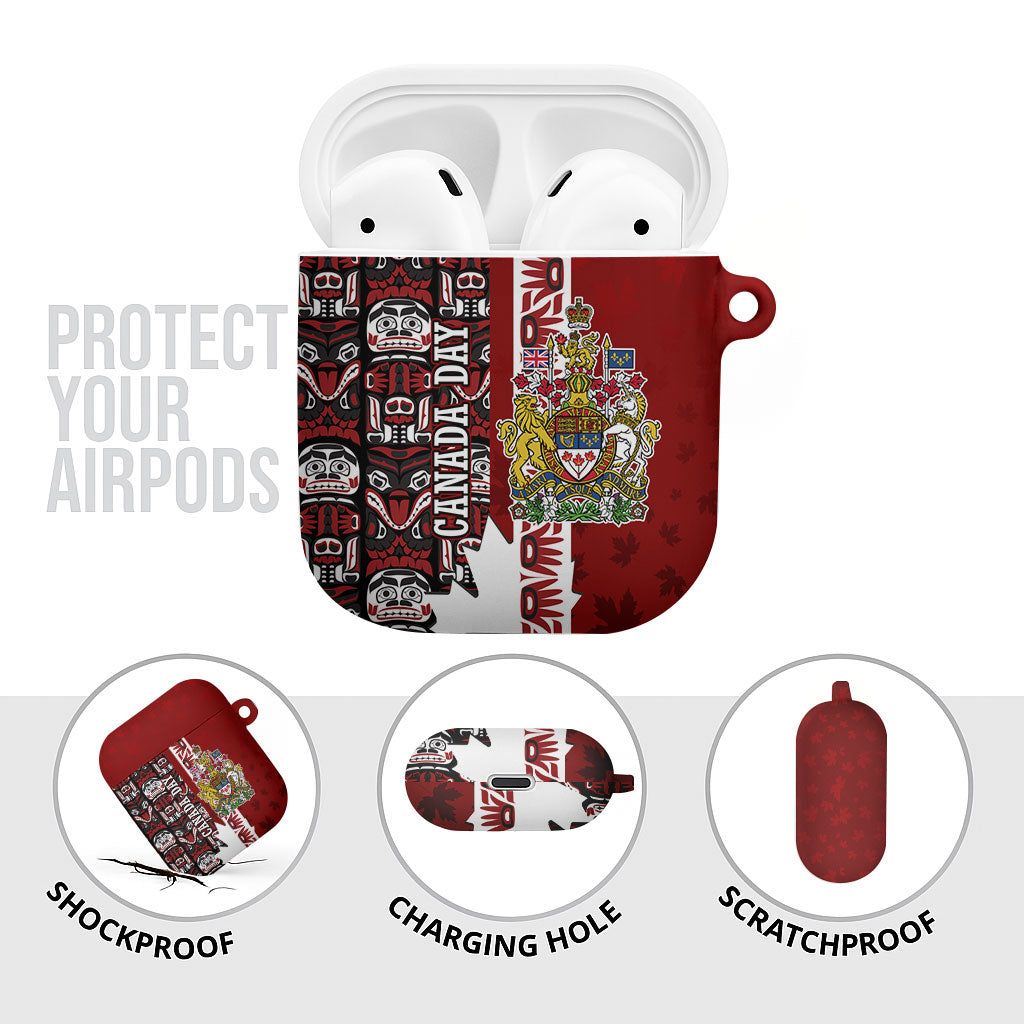 Canada Day Indigenous First Nations AirPods Case Tribal Haida Totem Art One Nation
