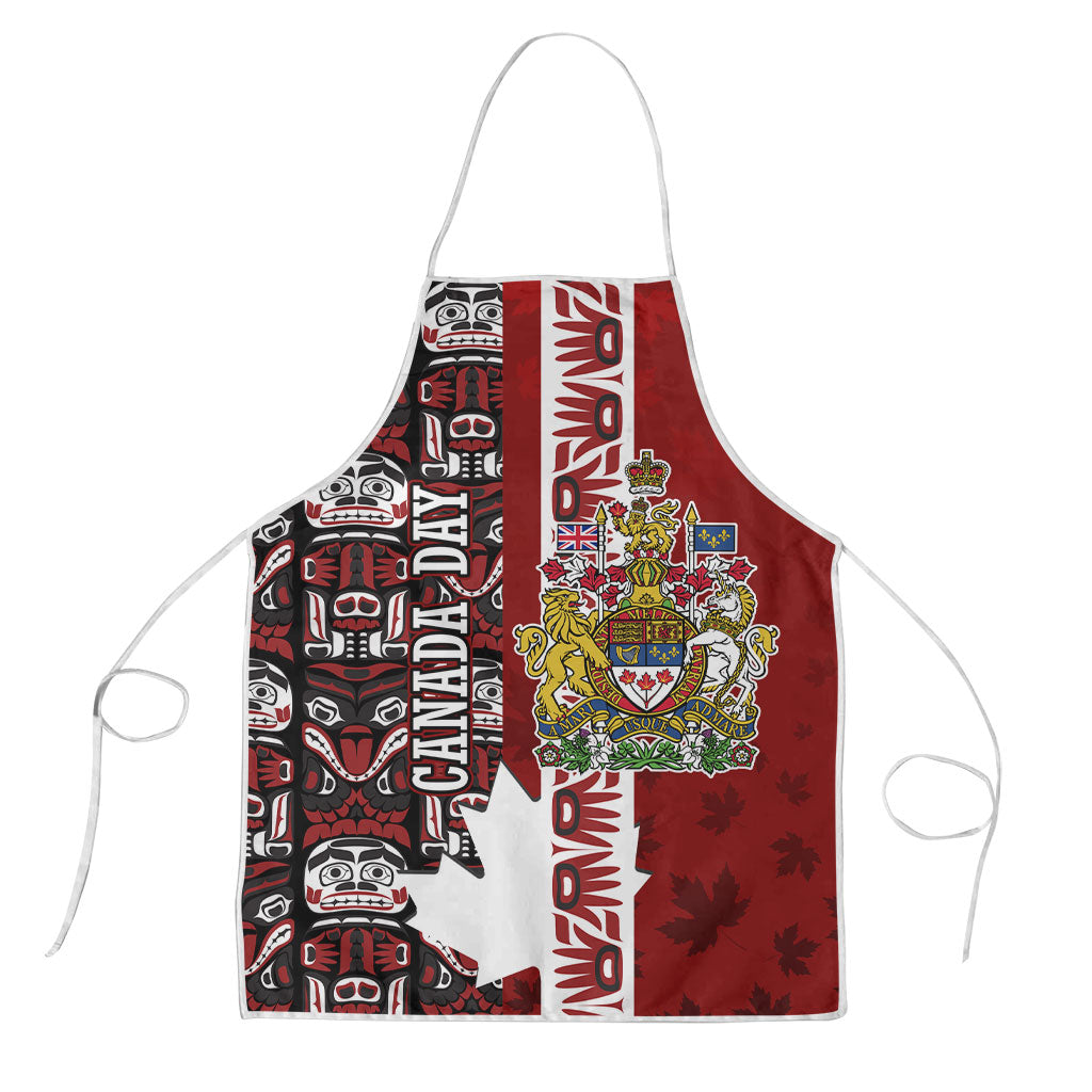 Canada Day Indigenous First Nations Apron Tribal Haida Totem Art One Nation