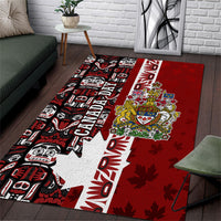Canada Day Indigenous First Nations Area Rug Tribal Haida Totem Art One Nation