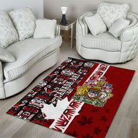 Canada Day Indigenous First Nations Area Rug Tribal Haida Totem Art One Nation
