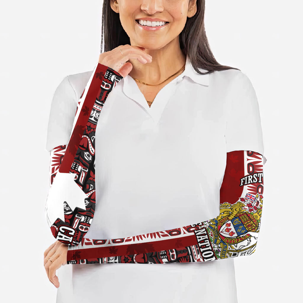 Canada Day Indigenous First Nations Arm Sleeves Tribal Haida Totem Art One Nation