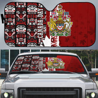 Canada Day Indigenous First Nations Auto Sun Shade Tribal Haida Totem Art One Nation