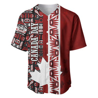 Canada Day Indigenous First Nations Baseball Jersey Tribal Haida Totem Art One Nation