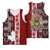 Canada Day Indigenous First Nations Basketball Jersey Tribal Haida Totem Art One Nation