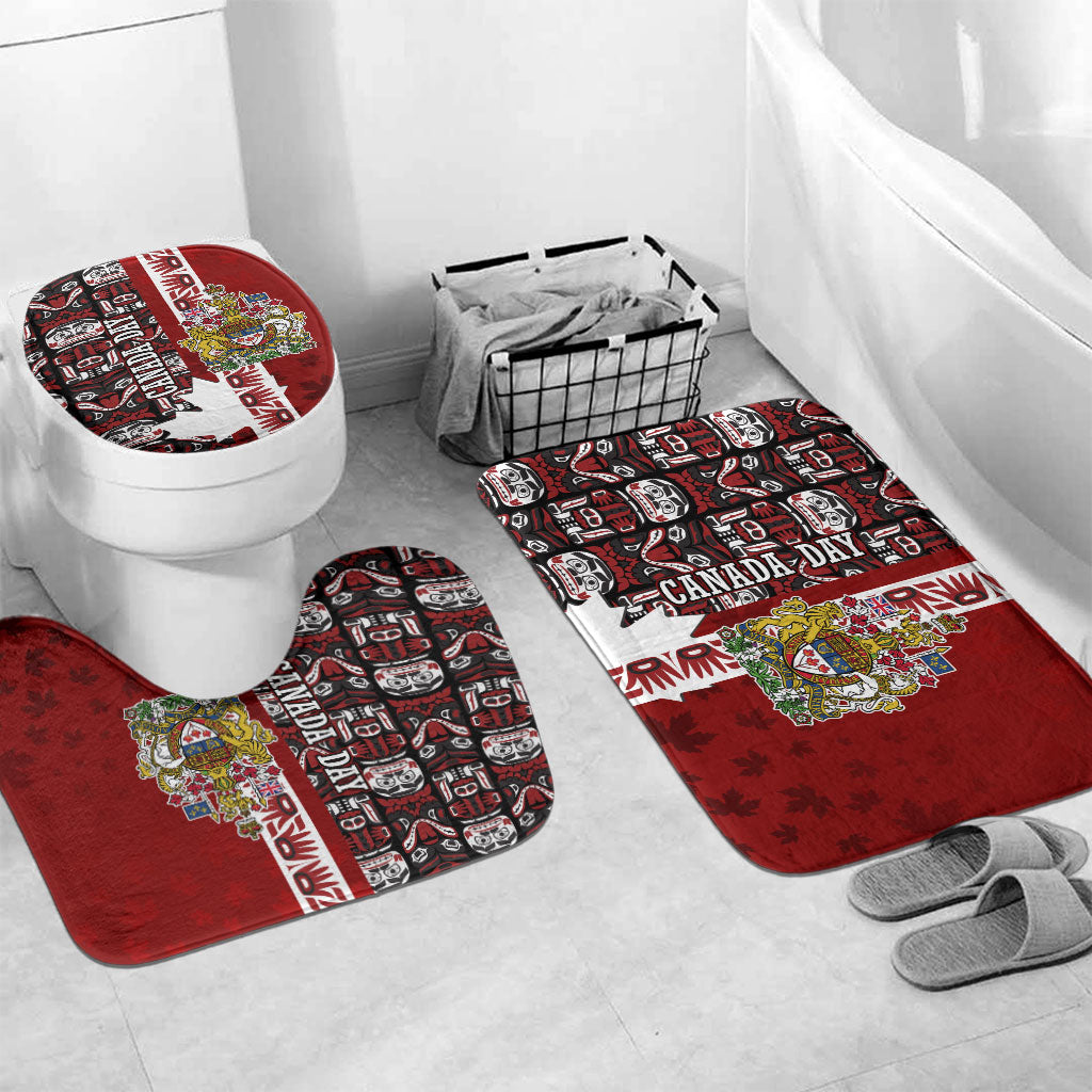 Canada Day Indigenous First Nations Bathroom Set Tribal Haida Totem Art One Nation