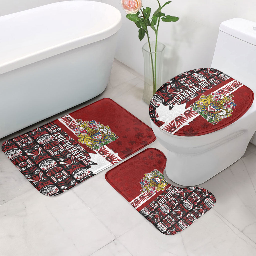 Canada Day Indigenous First Nations Bathroom Set Tribal Haida Totem Art One Nation
