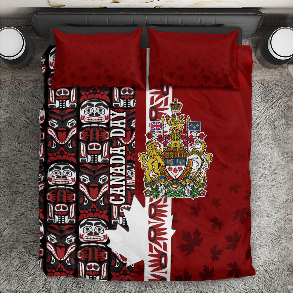 Canada Day Indigenous First Nations Bedding Set Tribal Haida Totem Art One Nation