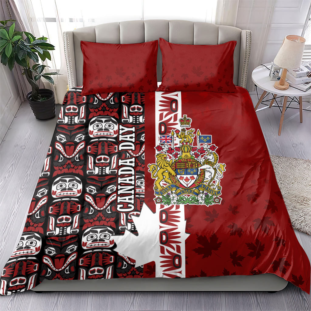 Canada Day Indigenous First Nations Bedding Set Tribal Haida Totem Art One Nation