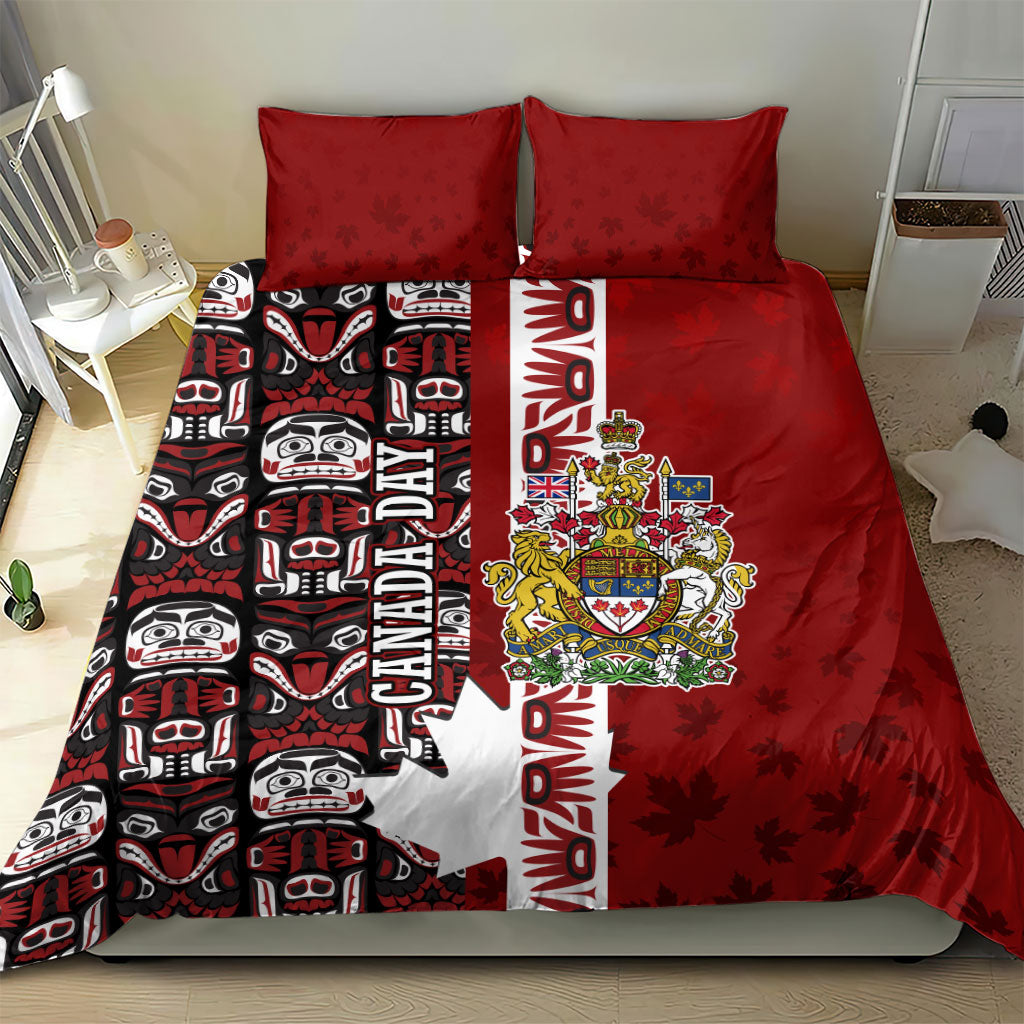 Canada Day Indigenous First Nations Bedding Set Tribal Haida Totem Art One Nation