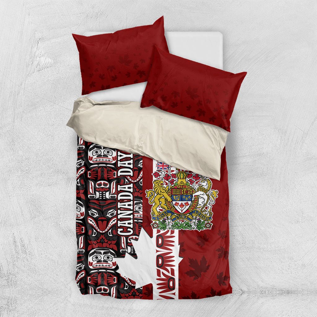 Canada Day Indigenous First Nations Bedding Set Tribal Haida Totem Art One Nation