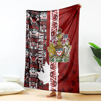 Canada Day Indigenous First Nations Blanket Tribal Haida Totem Art One Nation