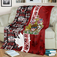 Canada Day Indigenous First Nations Blanket Tribal Haida Totem Art One Nation