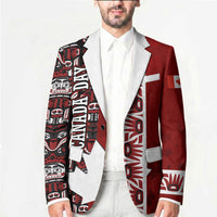 Canada Day Indigenous First Nations Blazer Tribal Haida Totem Art One Nation