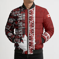 Canada Day Indigenous First Nations Bomber Puffer Jacket Tribal Haida Totem Art One Nation