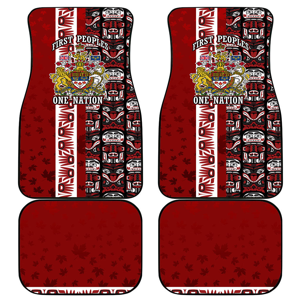 Canada Day Indigenous First Nations Car Mats Tribal Haida Totem Art One Nation