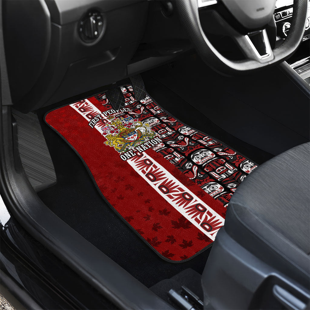 Canada Day Indigenous First Nations Car Mats Tribal Haida Totem Art One Nation